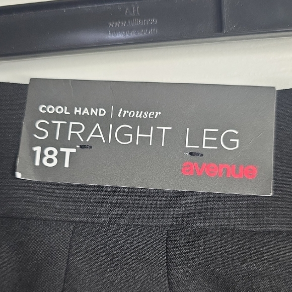 Avenue Black Straight Leg Pull-On Pants - Picture 3 of 4